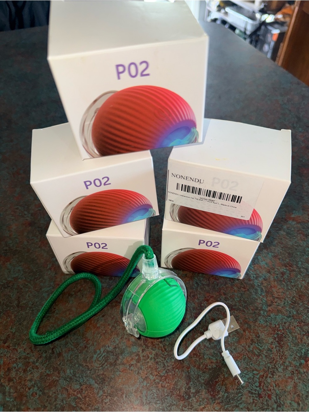 Interactive Cat Toy Ball with Rope - Picture 4 of 4